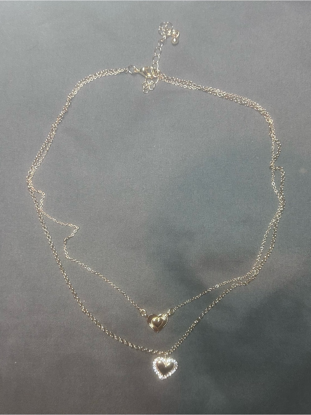 Gold Heart Layered Necklace